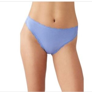 B.tempt'd by Wacoal  Inspired Eyelet High Leg Panty, Pale Iris, Size XL, NWT